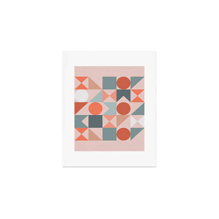 Mid Century Modern  Geometric 06 Art Print Gallery Image 1