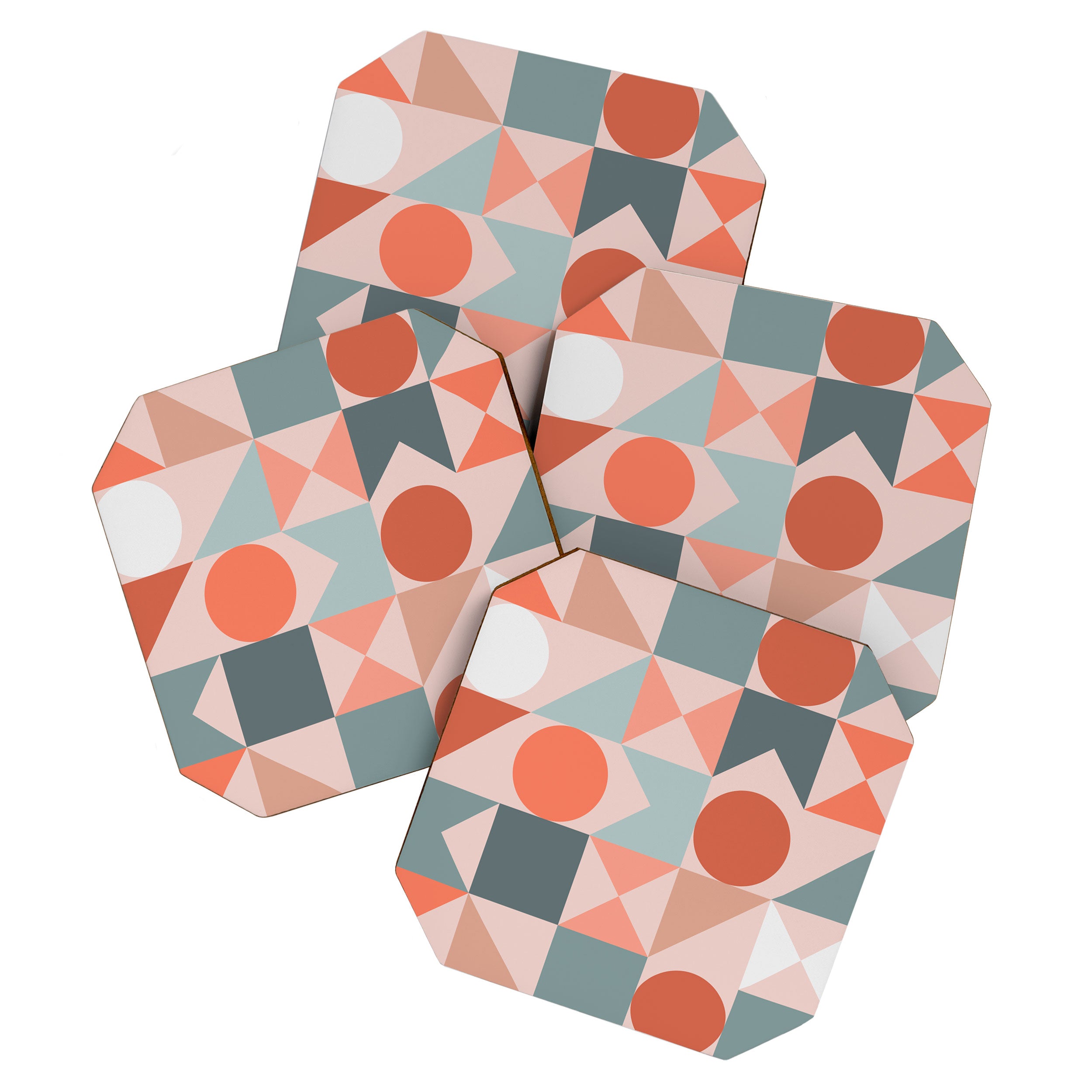 Mid Century Modern  Geometric 06 Coaster Gallery Image 1