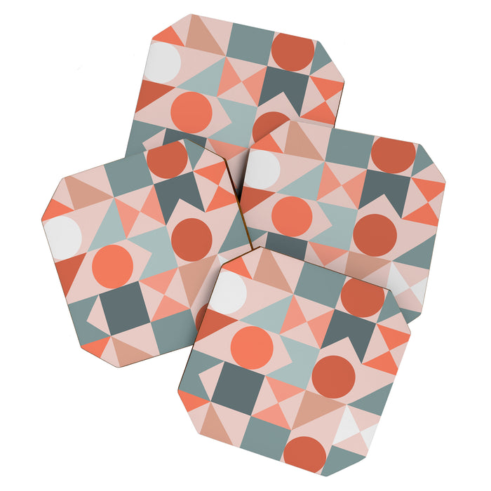 Mid Century Modern  Geometric 06 Coaster Gallery Image 1