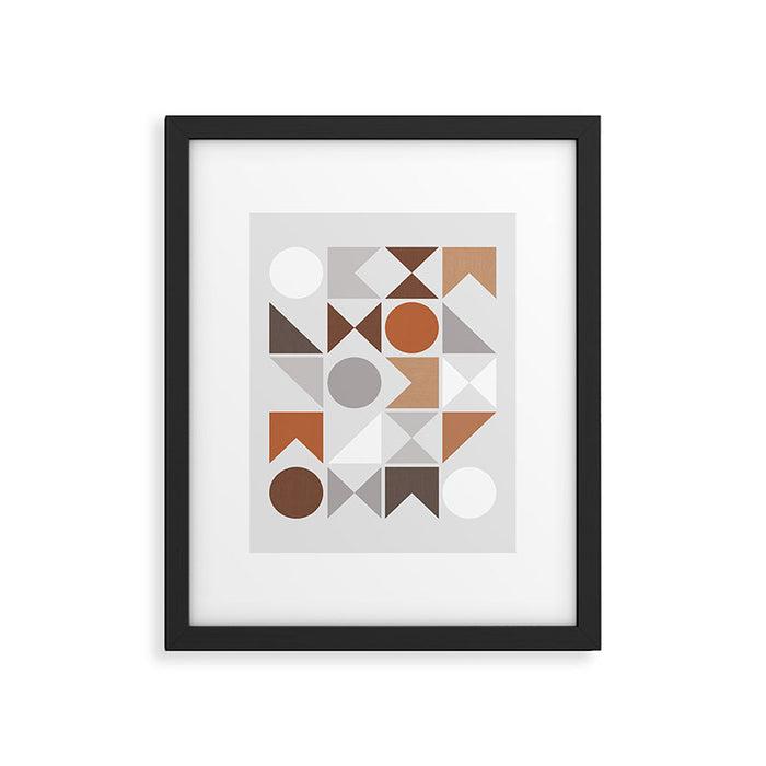 Mid Century Modern Geometric 16 Framed Art Print Gallery Image 1