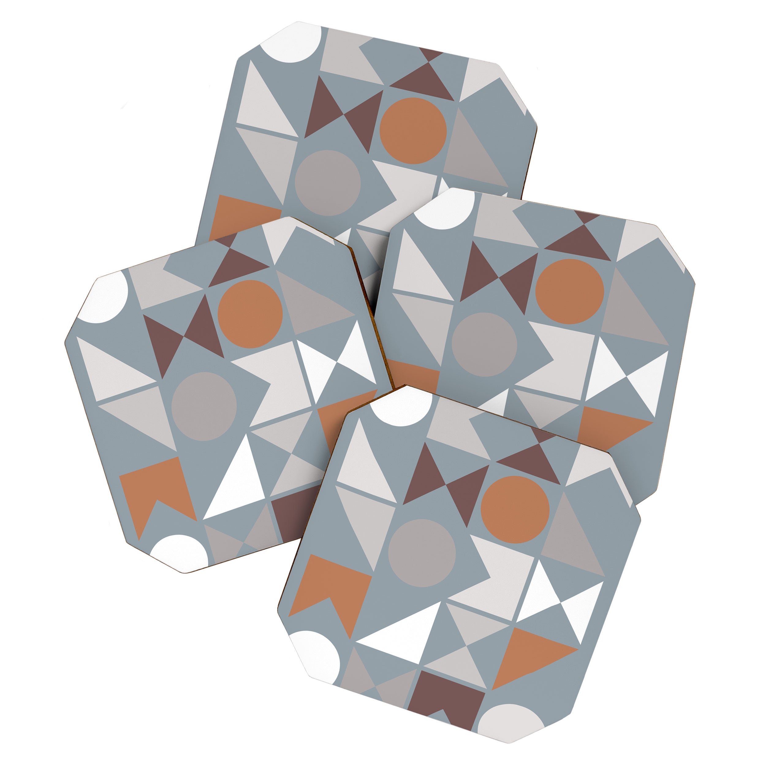 Mid Century Modern Geometric 17 Coaster Gallery Image 1