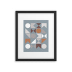 Mid Century Modern Geometric 17 Framed Art Print Gallery Image 5