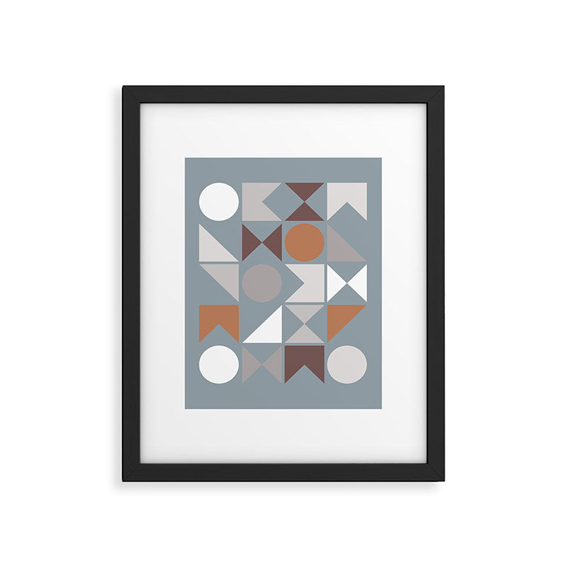 Mid Century Modern Geometric 17 Framed Art Print Gallery Image 5