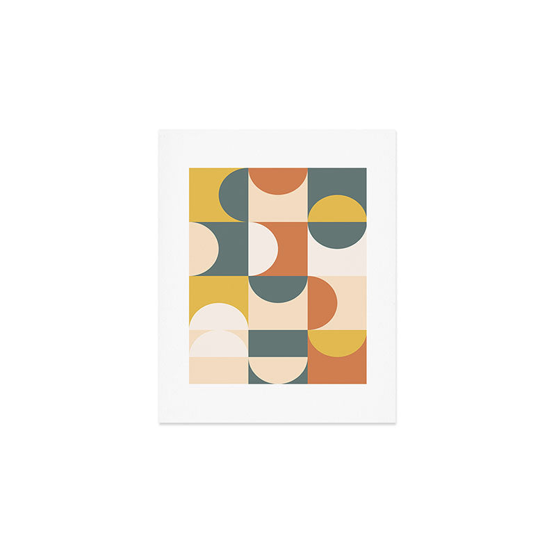 Mid Century Modern Geometric 23 Art Print Gallery Image 1