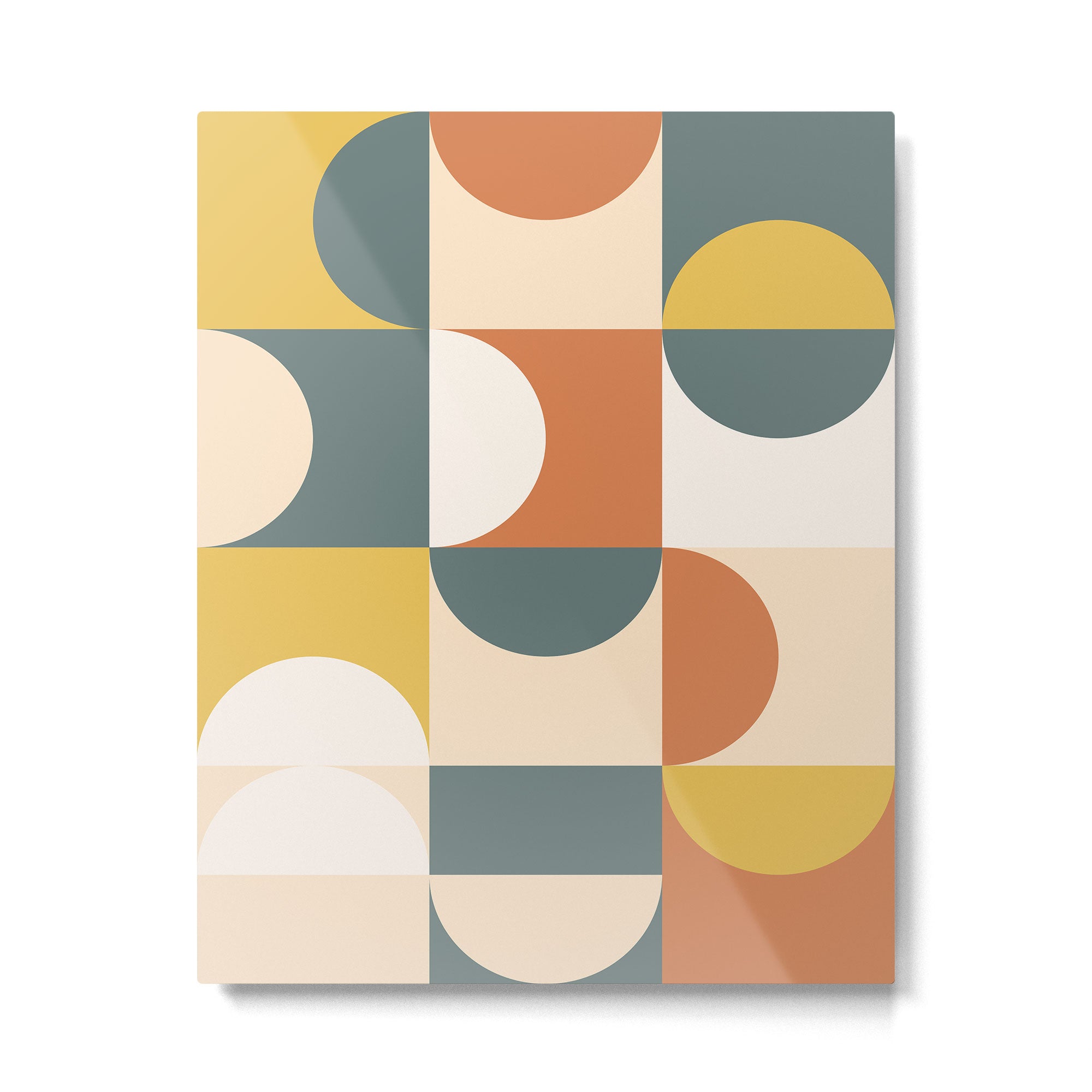 Mid Century Modern Geometric 23 Metal Print Gallery Image 4