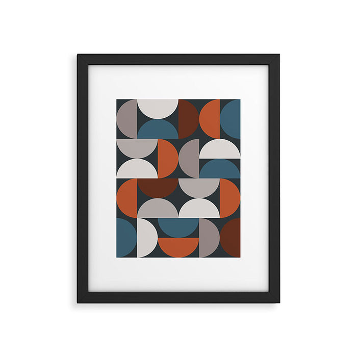 Mid Century Modern Geometric 24 Framed Art Print Gallery Image 1