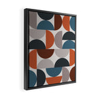 Mid Century Modern Geometric 25 Framed Canvas Print Gallery Image 2
