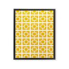 Mid Century Pattern 01A Framed Canvas Print Gallery Image 8