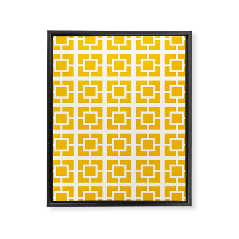 Mid Century Pattern 01A Framed Canvas Print Gallery Image 8