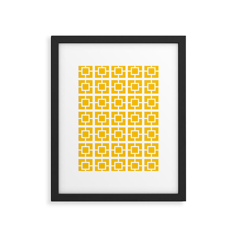 Mid Century Pattern 01A Framed Art Print Gallery Image 6
