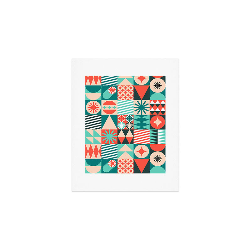 Mid Century Retro Holiday Art Print Gallery Image 1