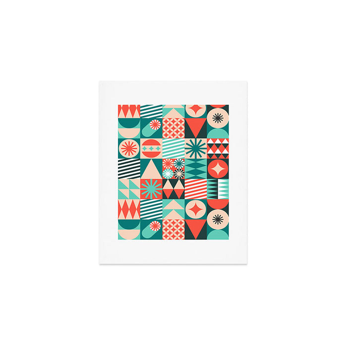 Mid Century Retro Holiday Art Print Gallery Image 1