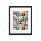 Mid Century Retro Holiday Framed Art Print Gallery Image 6