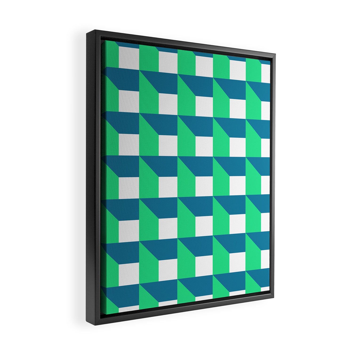 Modern Geometric 52 Framed Canvas Print Gallery Image 2
