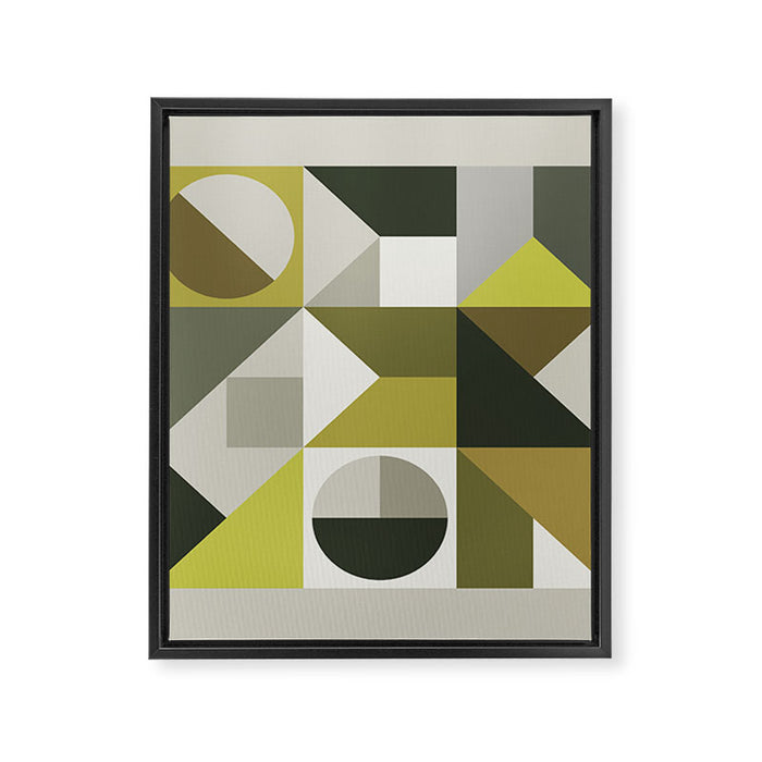 Modern Geometric 72A Framed Canvas Print Gallery Image 1