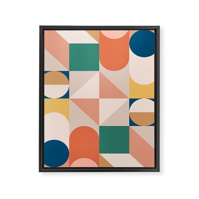 Modern Geometric 73A Framed Canvas Print Gallery Image 1