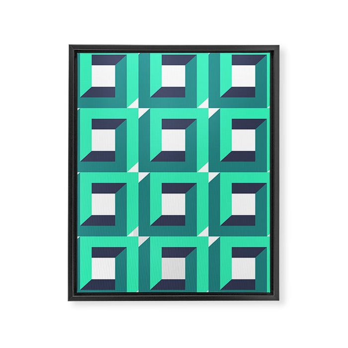 Modern Geometric 74B Framed Canvas Print Gallery Image 1