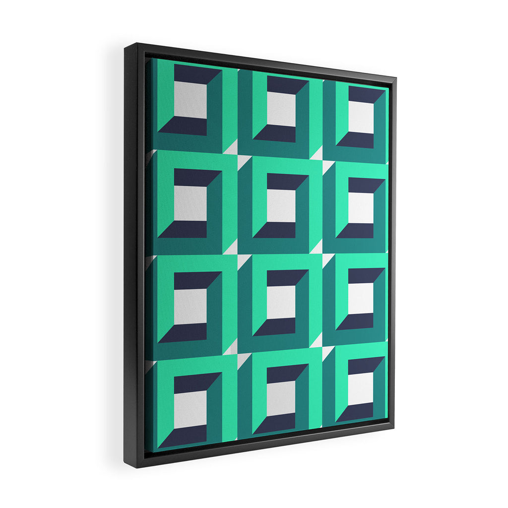 Modern Geometric 74B Framed Canvas Print Gallery Image 2