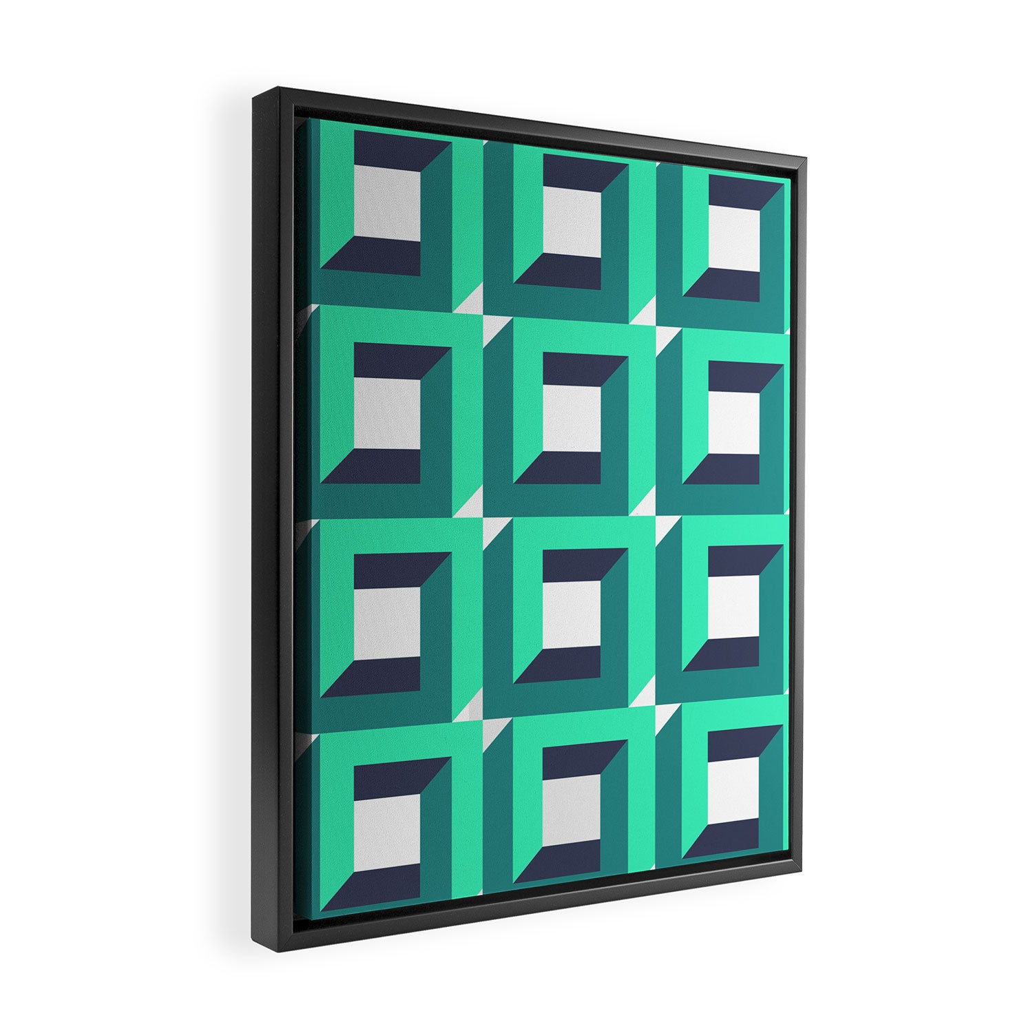 Modern Geometric 74B Framed Canvas Print Gallery Image 2