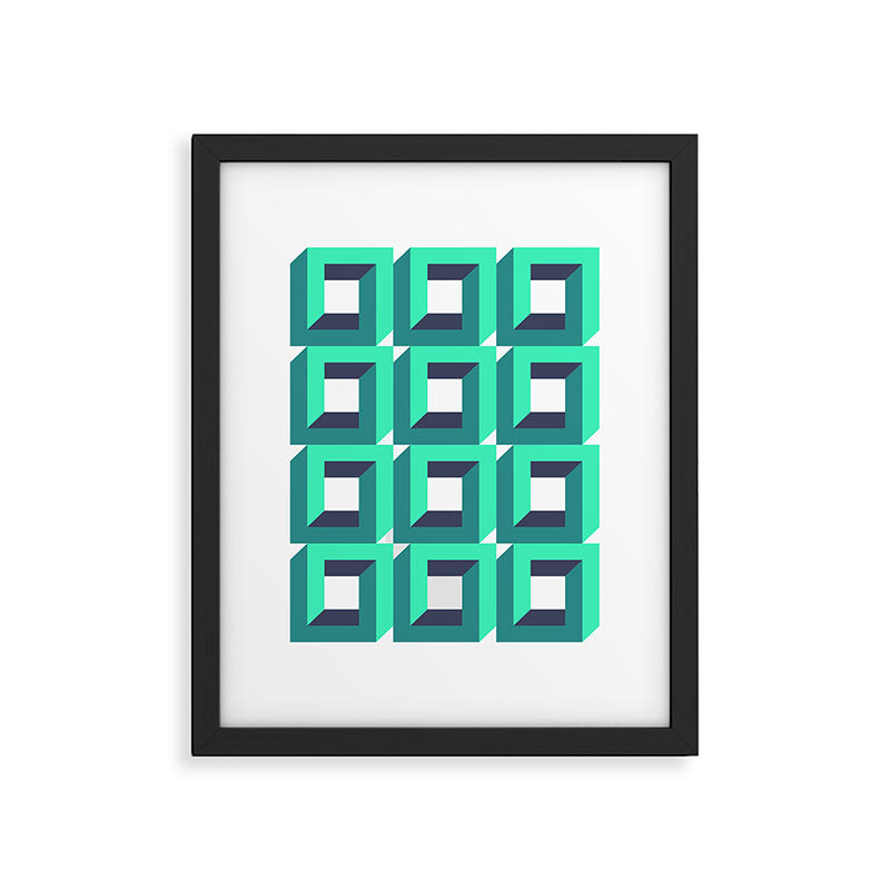 Modern Geometric 74B Framed Art Print Gallery Image 6