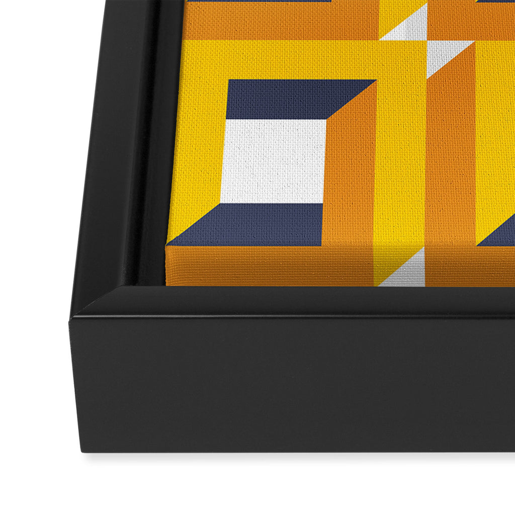 Modern Geometric 74C Framed Canvas Print Gallery Image 3
