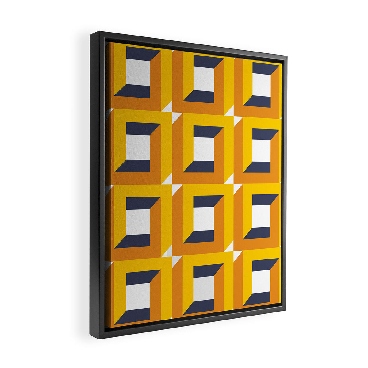 Modern Geometric 74C Framed Canvas Print Gallery Image 2