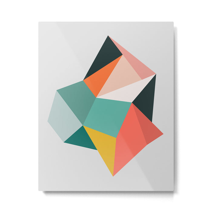 Modern Geometric 76A Metal Print Gallery Image 1