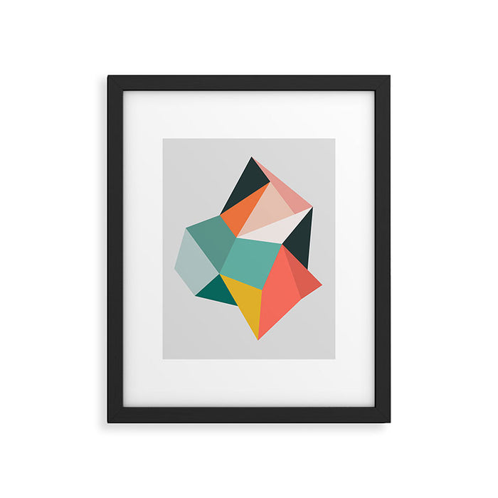 Modern Geometric 76A Framed Art Print Gallery Image 1
