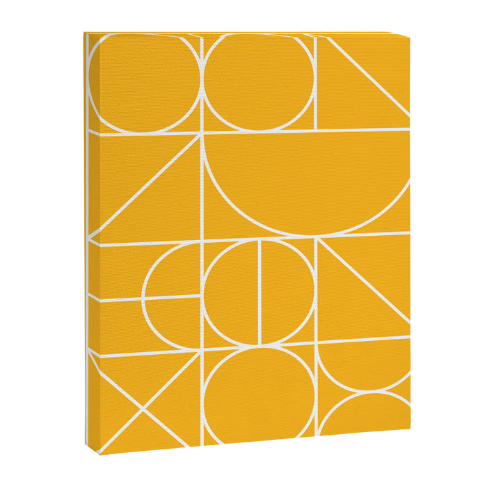 Modern Geometric 77 Yellow Canvas Print Gallery Image 1