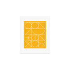 Modern Geometric 77 Yellow Art Print Gallery Image 1
