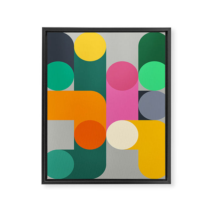 Modern Geometric 85A Framed Canvas Print Gallery Image 1