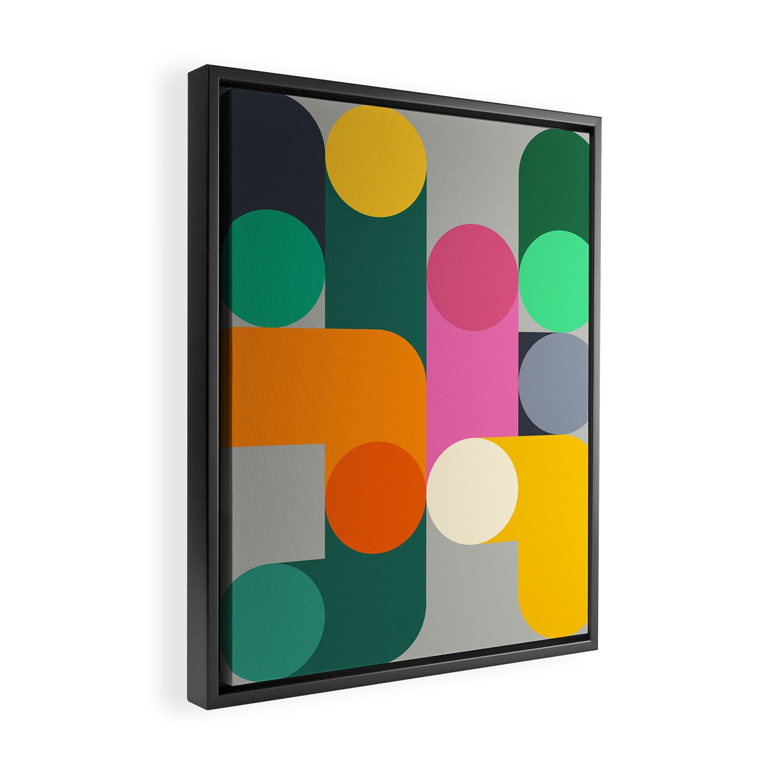 Modern Geometric 85A Framed Canvas Print Gallery Image 2