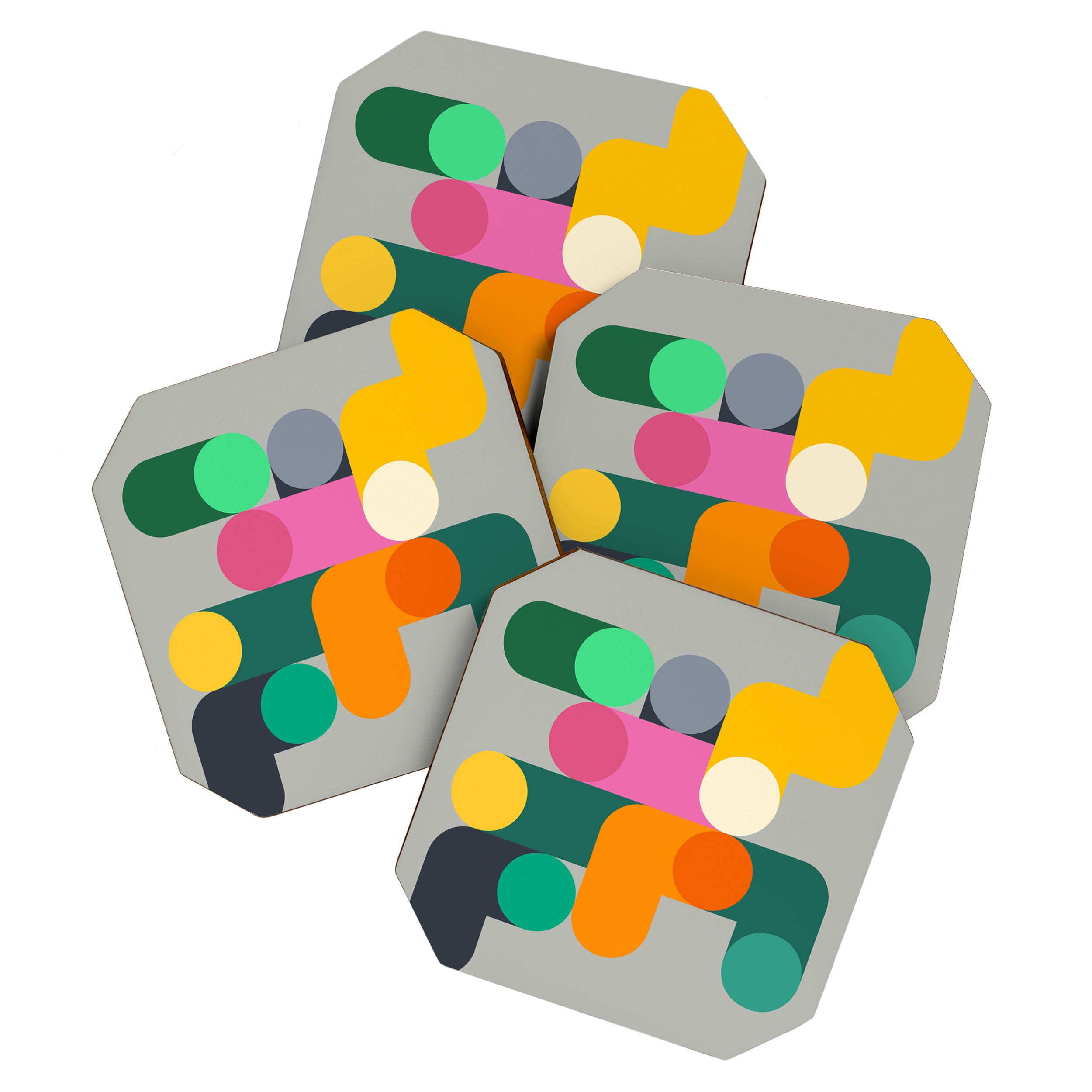 Modern Geometric 85B Coaster Gallery Image 1
