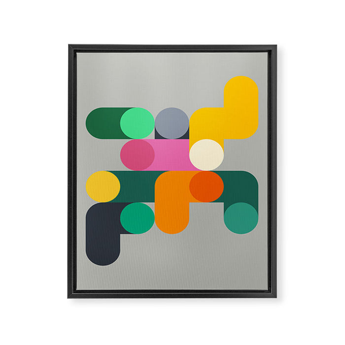 Modern Geometric 85B Framed Canvas Print Gallery Image 1
