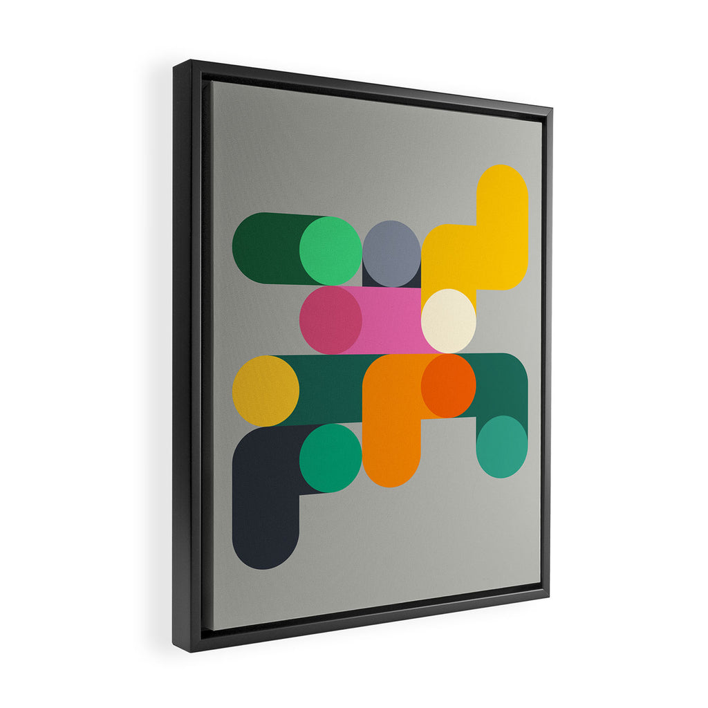 Modern Geometric 85B Framed Canvas Print Gallery Image 2