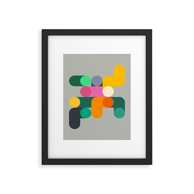 Modern Geometric 85B Framed Art Print Gallery Image 5