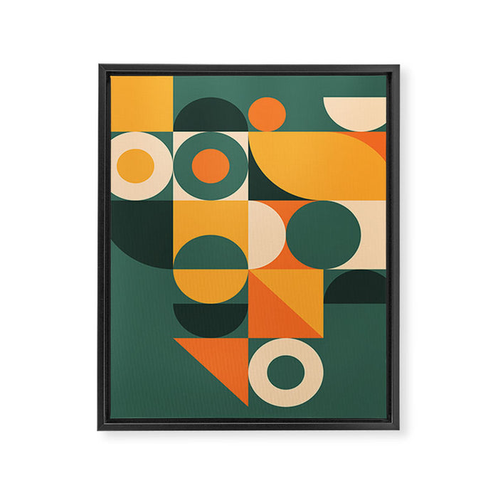 Modern Geometric 86D Framed Canvas Print Gallery Image 1