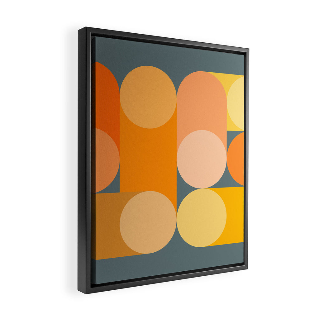 Modern Geometric 87A Framed Canvas Print Gallery Image 2