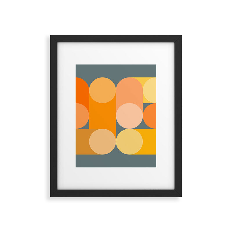 Modern Geometric 87A Framed Art Print Gallery Image 5