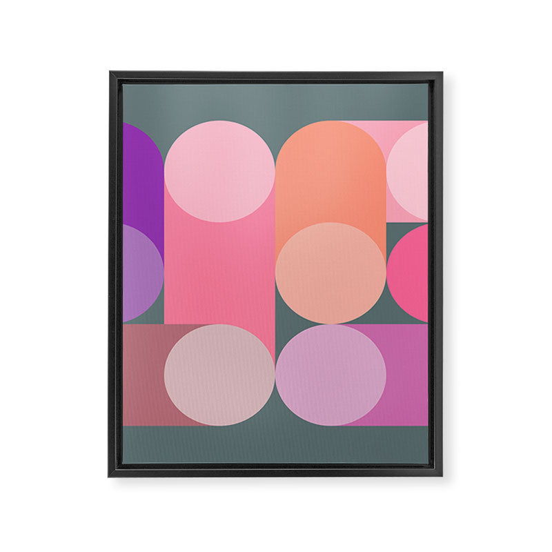 Modern Geometric 87B Framed Canvas Print Gallery Image 6