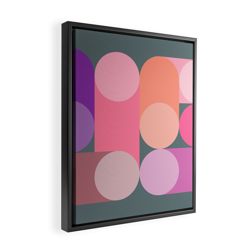 Modern Geometric 87B Framed Canvas Print Gallery Image 2
