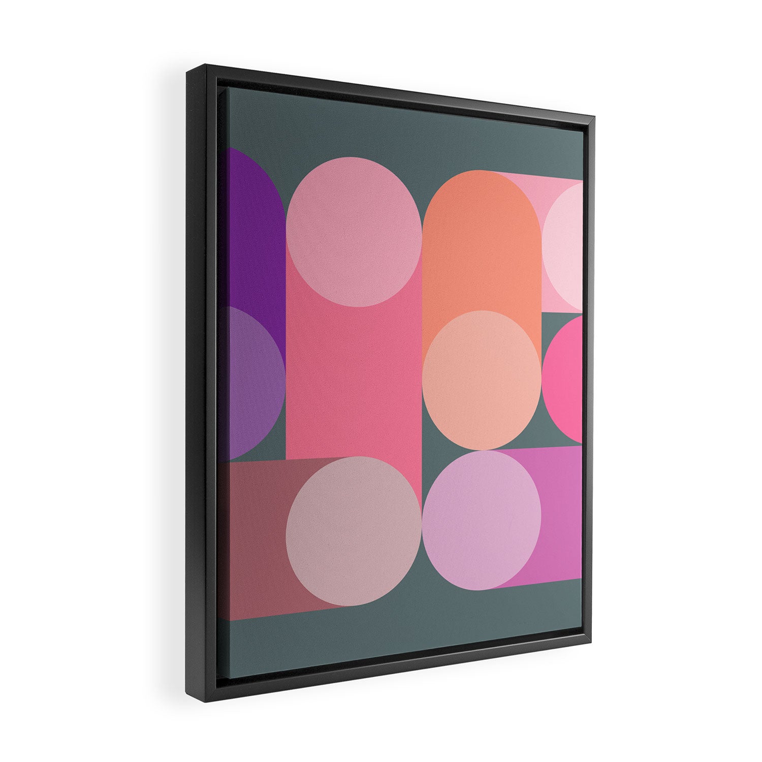 Modern Geometric 87B Framed Canvas Print Gallery Image 2