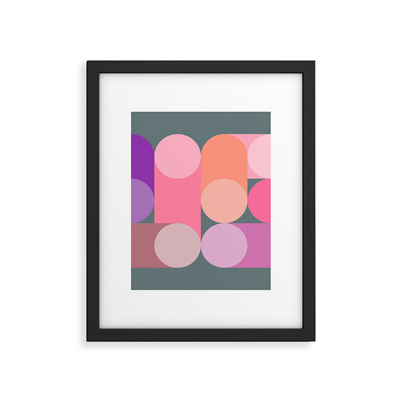 Modern Geometric 87B Framed Art Print Gallery Image 5