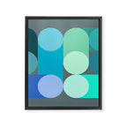 Modern Geometric 87C Framed Canvas Print Gallery Image 6