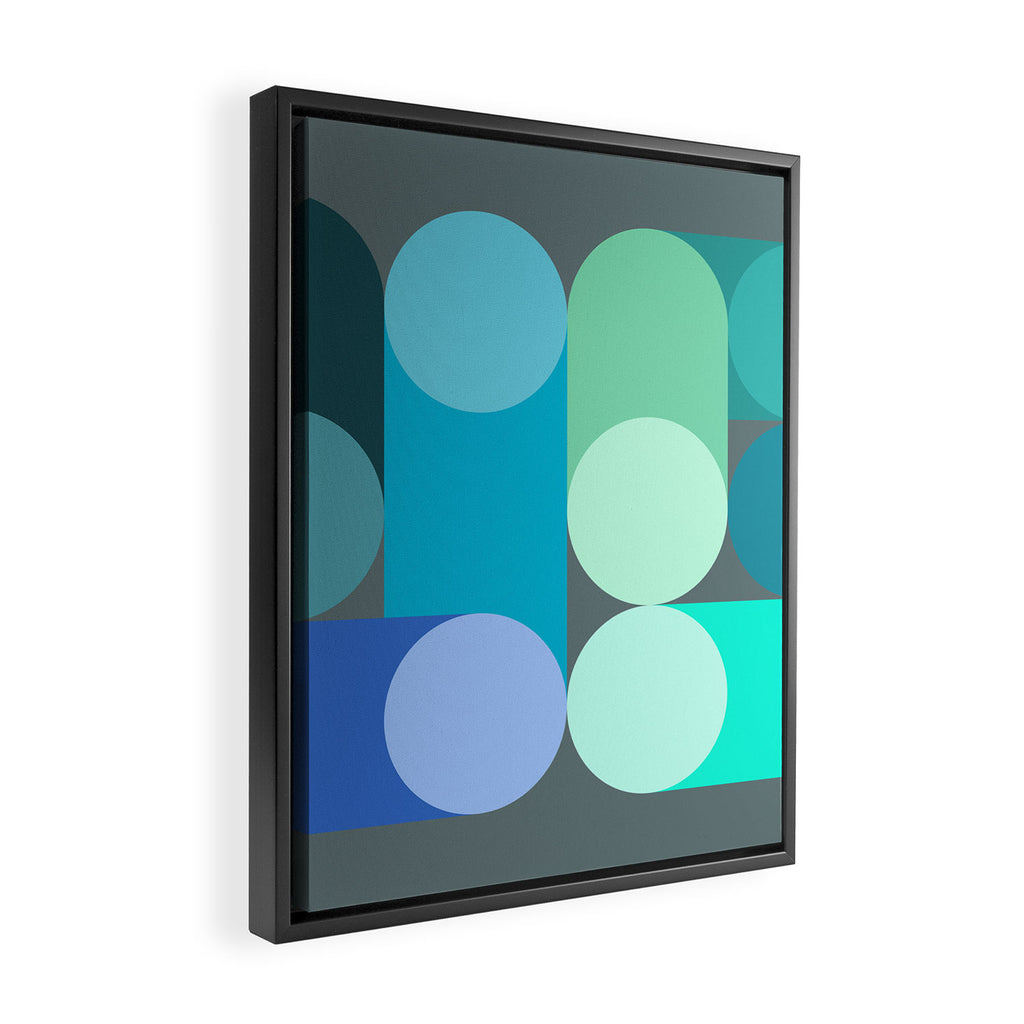 Modern Geometric 87C Framed Canvas Print Gallery Image 2