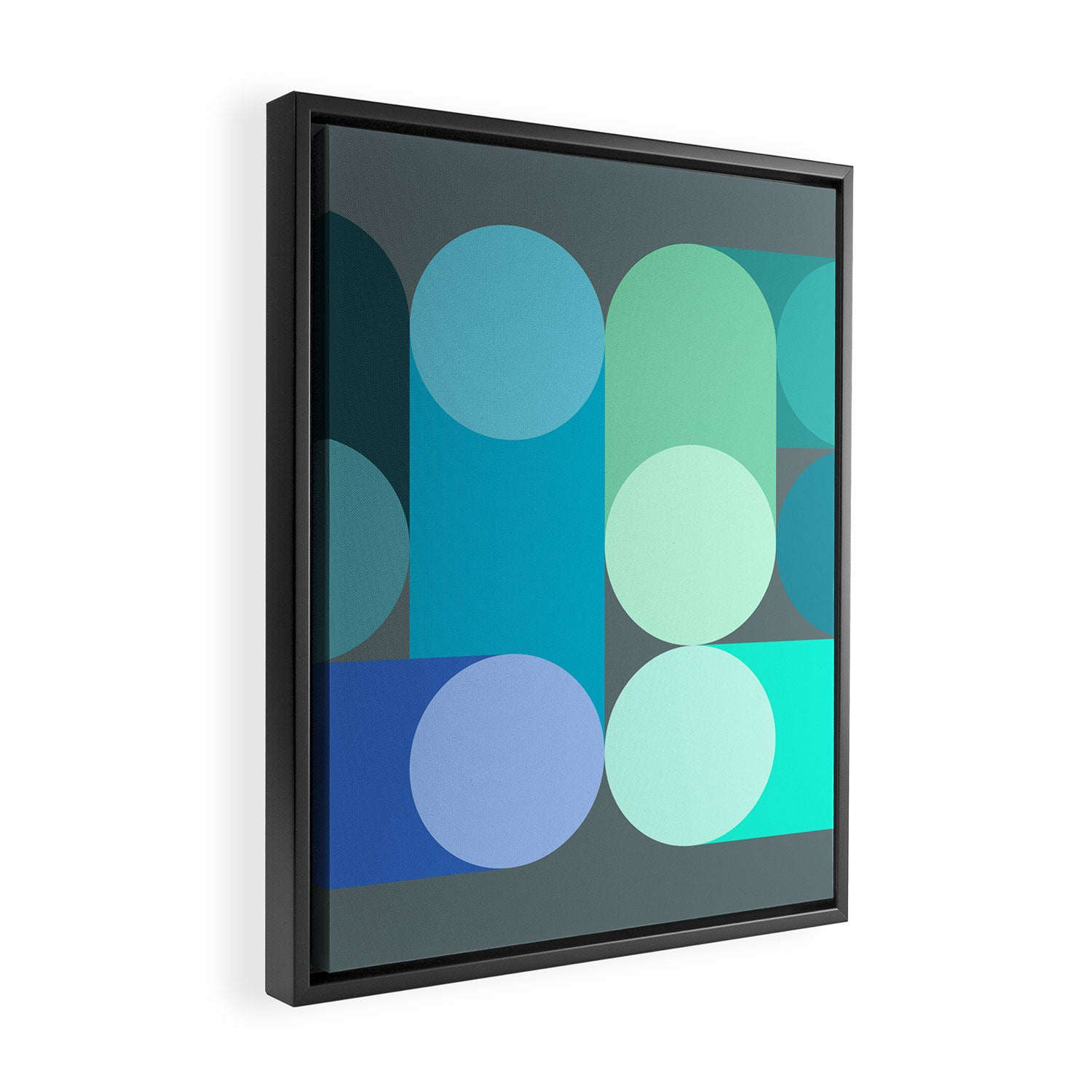 Modern Geometric 87C Framed Canvas Print Gallery Image 2