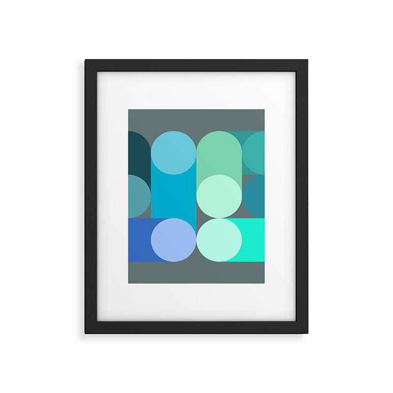 Modern Geometric 87C Framed Art Print Gallery Image 5