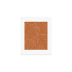 Monstera No2 Burnt Orange Art Print Gallery Image 1