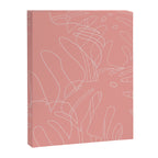 Monstera No2 Pink Canvas Print Gallery Image 8
