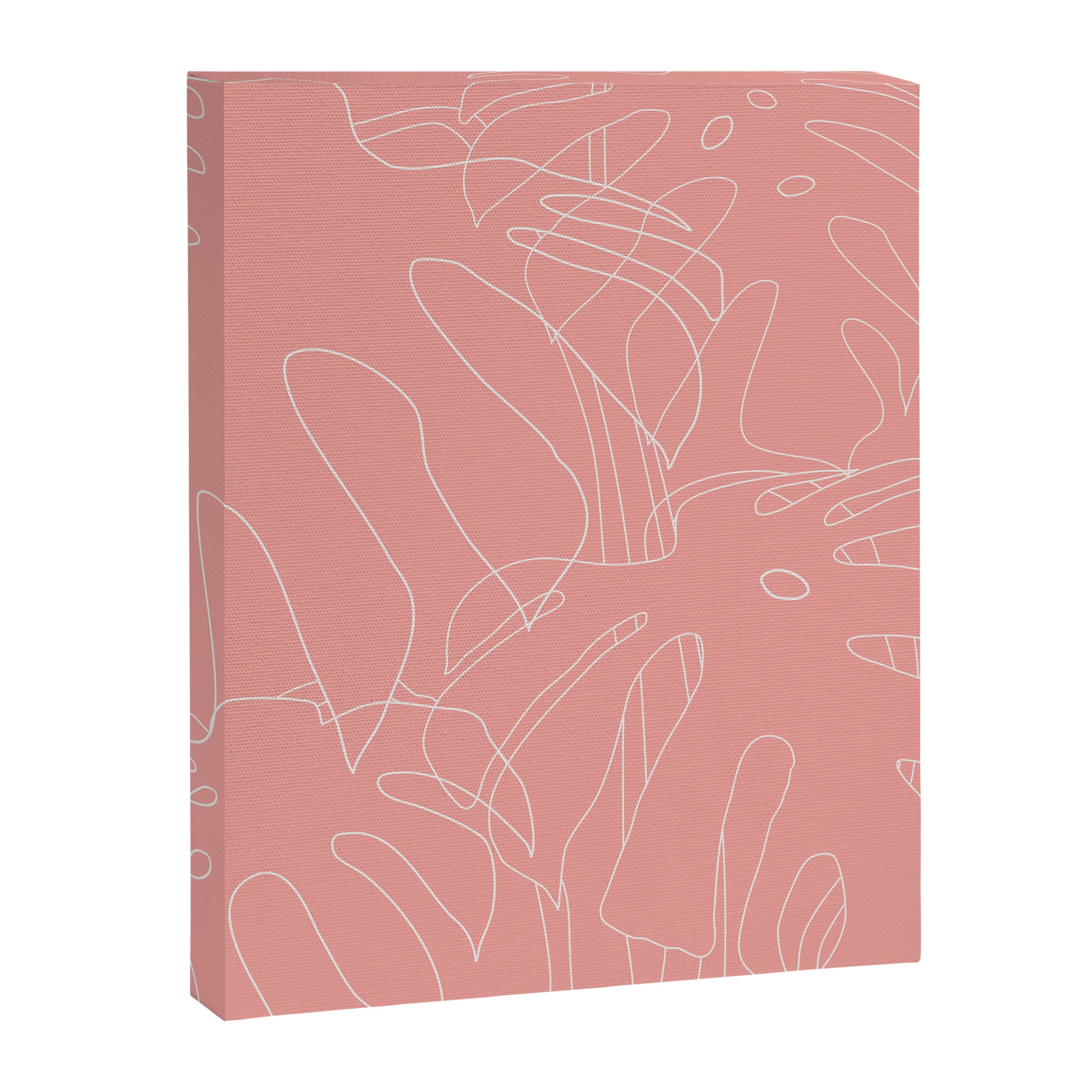 Monstera No2 Pink Canvas Print Gallery Image 8